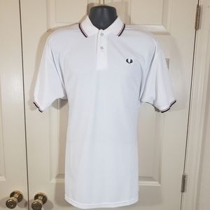 Fred Perry XXL White Soft Cotton Polo